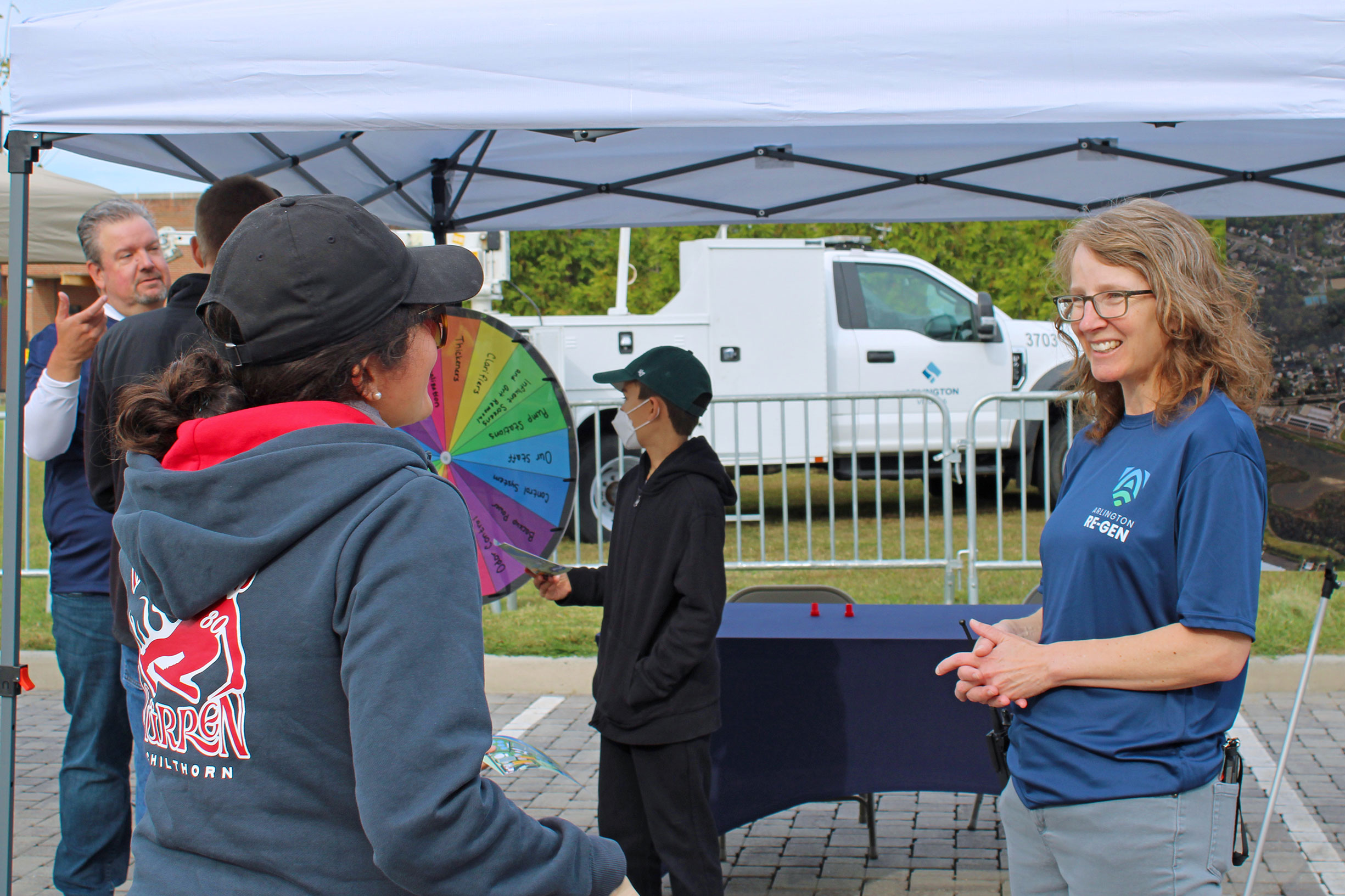 Discussion at Open House